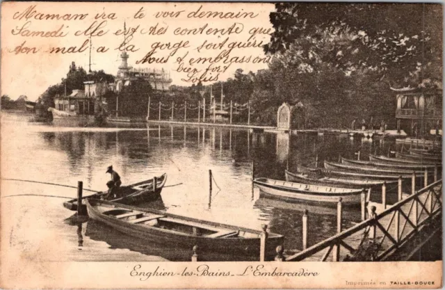 *47591 cpa Enghien les Bains - l'Embarcadère