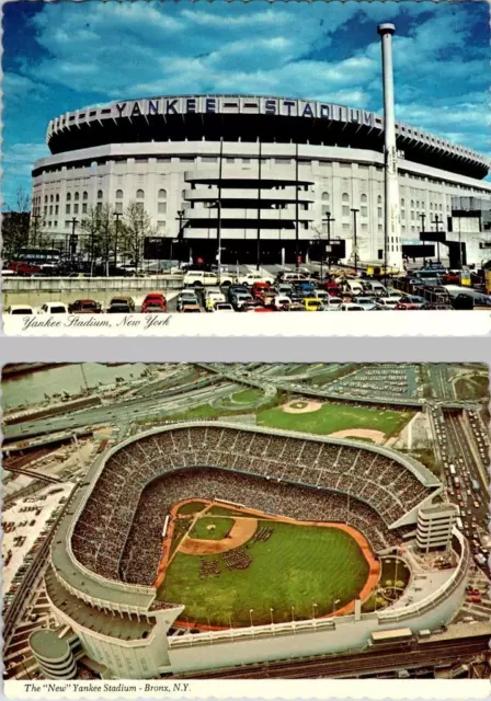 2~4X6 Vintage Postcards Bronx, NY New York  YANKEE STADIUM & Baseball Game View