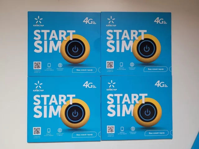 Sim Card Ukraine Kyivstar 4G -5G 1 Monat Kostenlos Free 12 GB+1200 min TOP