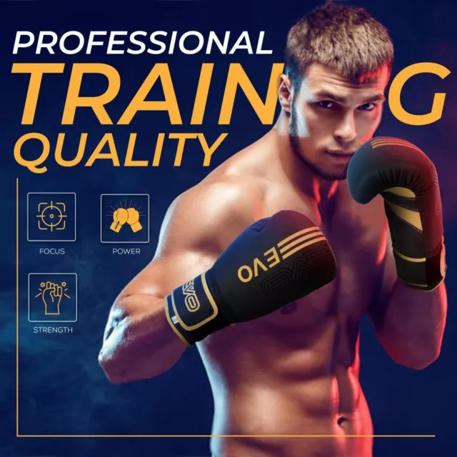 Boxhandschuhe und Fokuspads Set Haken & Jabs Handschuhe Stanztasche Fitnessstudio Training MMA 2
