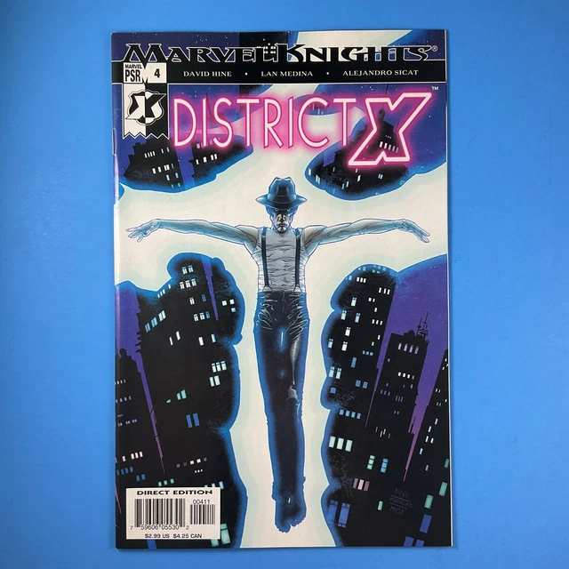 District X #4 Bishop Marvel Knights MK Comics 2004 X-Men Mutant Town!