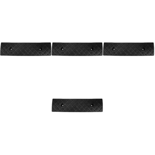4pcs Ricoles de trottoir en caoutchouc Rampe de la rampe de la rampe pour la