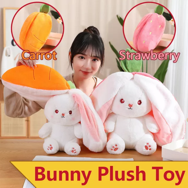 Bunny Stuffed Animal Cute Rabbit Soft Plushies Hide-and-Seek Plush Doll Toy New