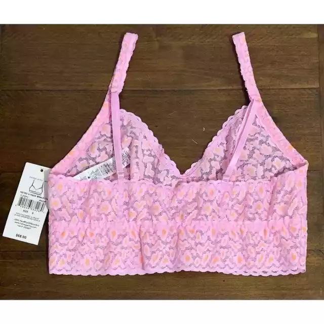 NWT: Hanky Panky - Women's Cross-Dyed Lace, Retro V-Neck Bralette Isize S) 3