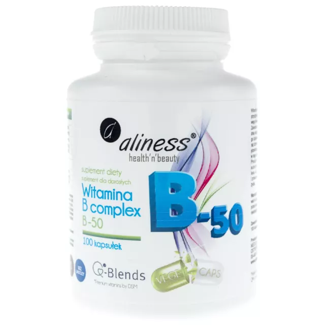 Aliness Vitamin B Complex B-50, 100 capsules