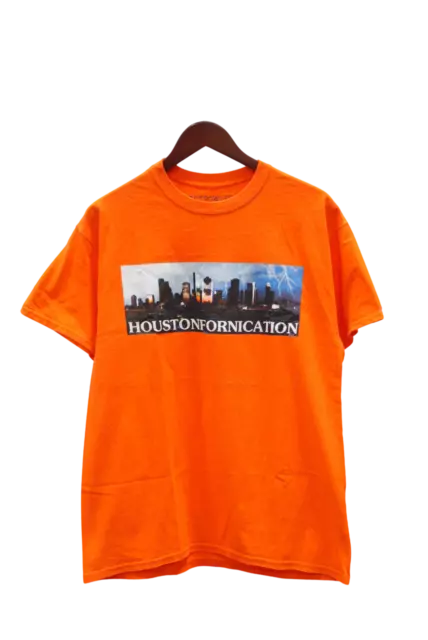 Travis Scott Astroworld Houston Exclusive Tee Orange (93665-341) Men Size S-2XL