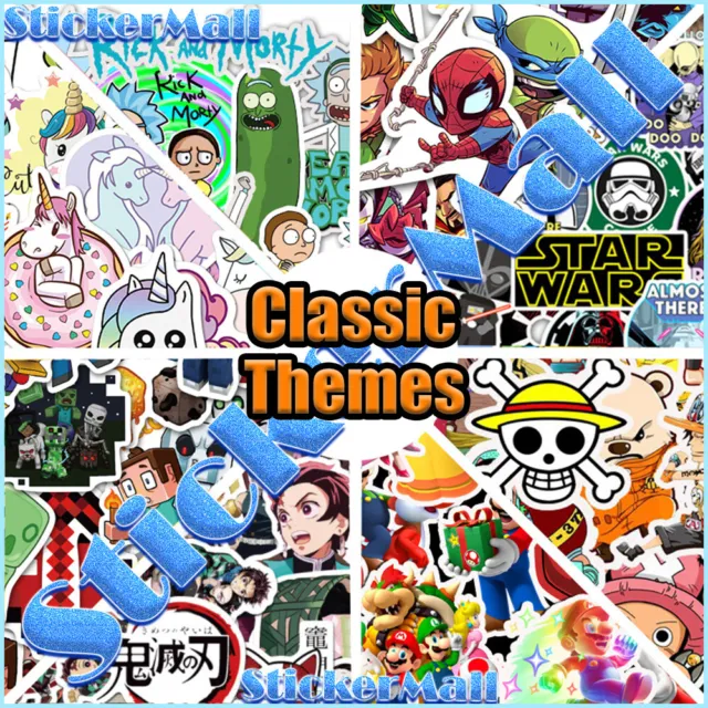 Various Themes / Anime Cartoon Movie Game Kids VSCO Meme INS Skateboard Stickers