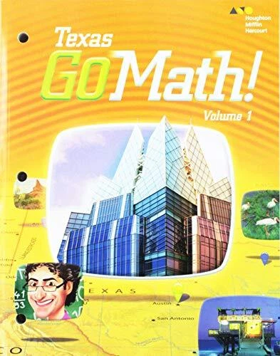 Go Math! Texas Grade 5: 1 (Houghton Mifflin Harcourt Go **Brand New**