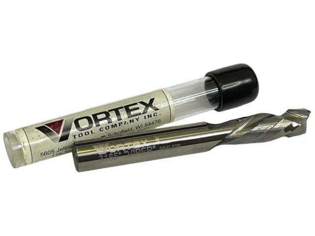 Vortex 3185* CNC Mortise Two Flute Finishing Spiral Router Bit 3/8 Inch New Tool