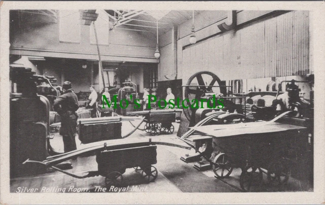 Money Postcard - Silver Rolling Room, The Royal Mint  Ref.RS29969