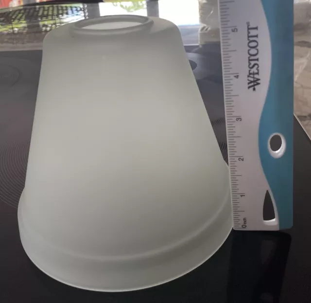 Replacements Vintage Light Shade Bell Shaped Frosted Glass Sconce 6" Diameter