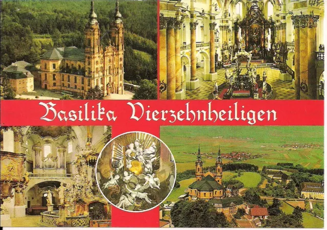 ält. Mehrbildkarte Basilika Vierzehnheiligen, Bad Staffelstein, Lkr. Lichtenfels