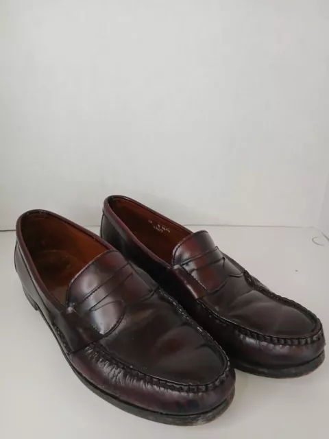 ALLEN EDMONDS Walden Brown Leather Loafer Shoes. Size 13B $34.99 - PicClick