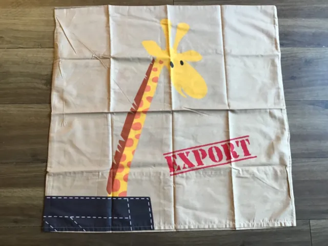 La Redoute Interieurs Exportimus Giraffe Print Large Square Pillowcase in Brown