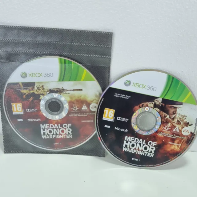 Xbox 360 Medal of Honor Warfighter Xbox 360 Action Video Game *Discs Only*