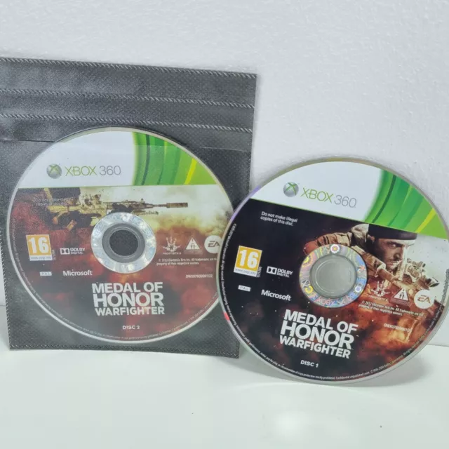 Xbox 360 Medal of Honor Warfighter Xbox 360 Action Video Game *Discs Only*