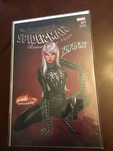 Amazing Spider-Man 11 Black Cat J. Scott Campbell Exclusive Variant B - NM
