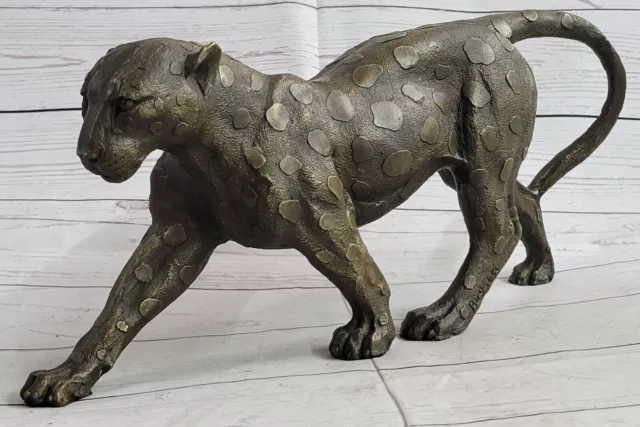 Jaguar Panther Leopard Cougar Big Cat Collector Artwork Bronze Bugatti Gift