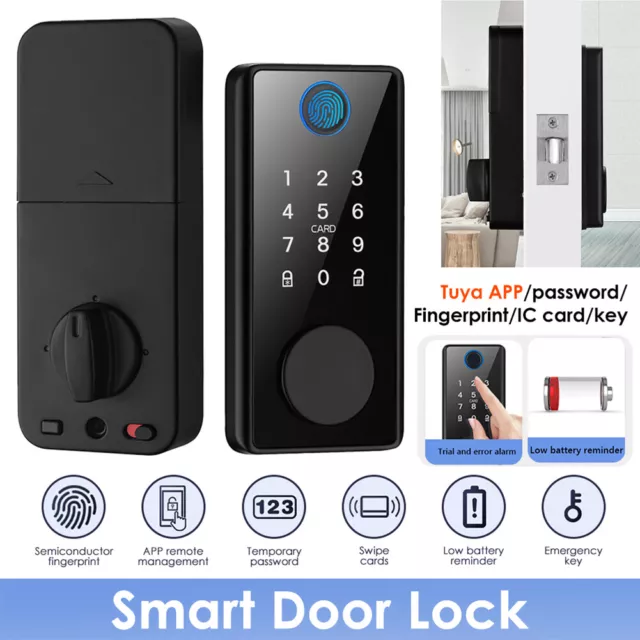 Digital Fingerprint Electronic Door Lock Smart Door Lock Password APP Card Key