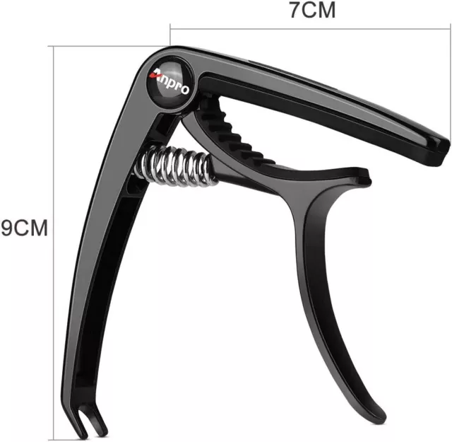 Guitar Capo  for Guitar, Ukulele, Bass in Black (RRP £14.95)