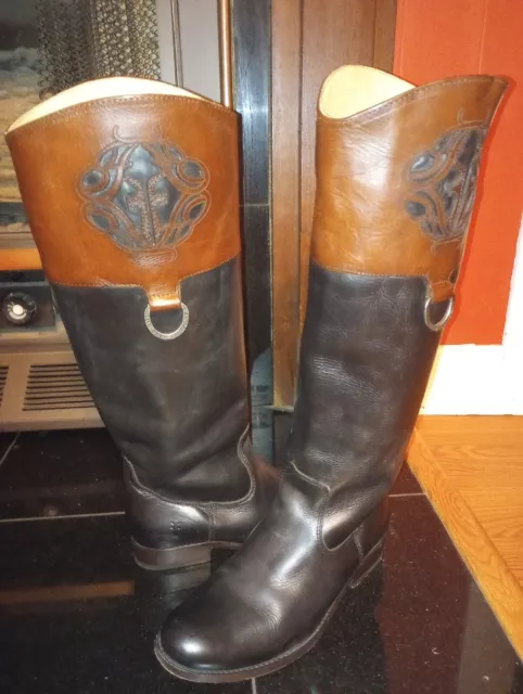 Frye Monogram Melissa Tall Riding Boot Sz 7