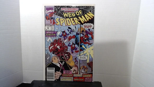 Web of SPIDER-MAN #65 Jun, Marvel Comic Book - Very Good