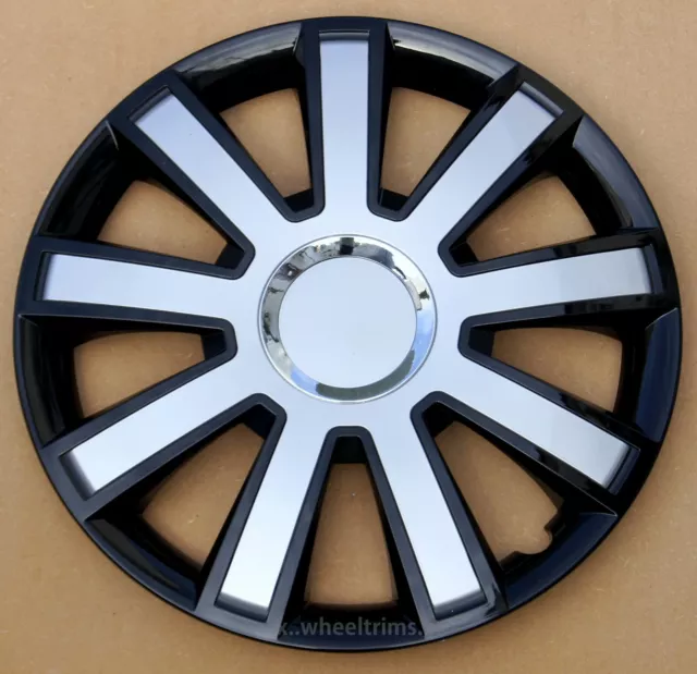 Brand new black/silver 16" wheel trims hubcaps to fit  Vw Transp.T5