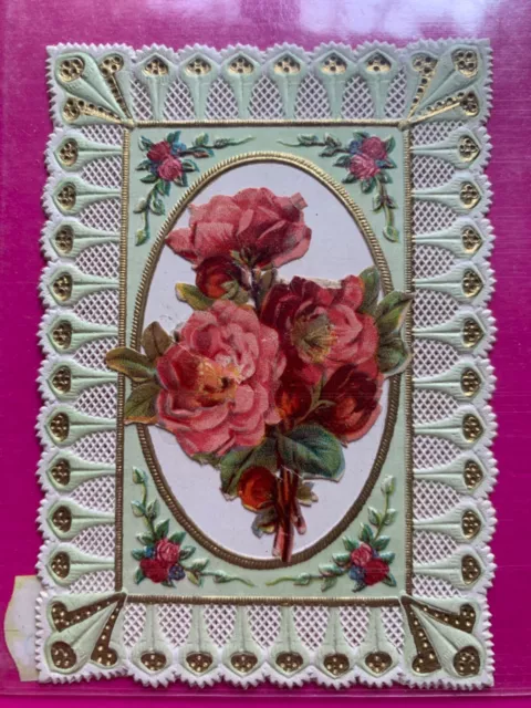 Santino Holy Card Merlettato Con Fiori  - Rif. 11216