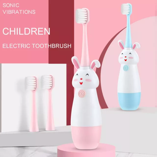for 3-12 Ages Sonic Children Electric Toothbrush Soft Bristles Child Toothbrush