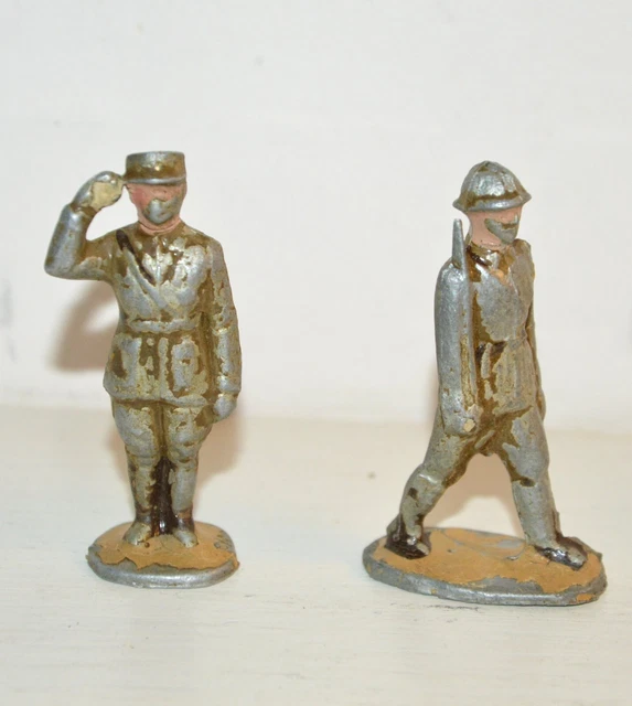 Lot De 45 Figurines Soldats Quiralu En Aluminium – Anciennes – À Repeindre – Occasion