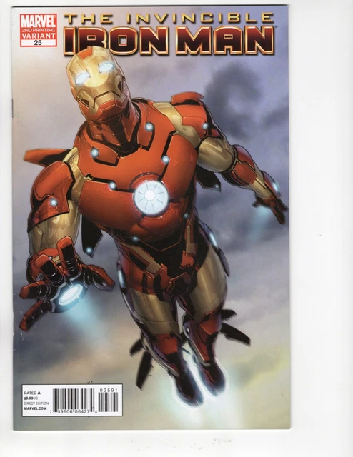 Invincible Iron Man (2009) #25 Comic Book 2nd Print Variant Cover