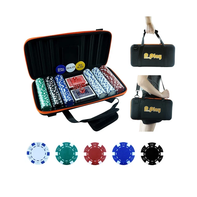 PUREPLAY 11.5 Gram Poker Chip Set - 300 PCS Casino Poker Chips with High-Stre...