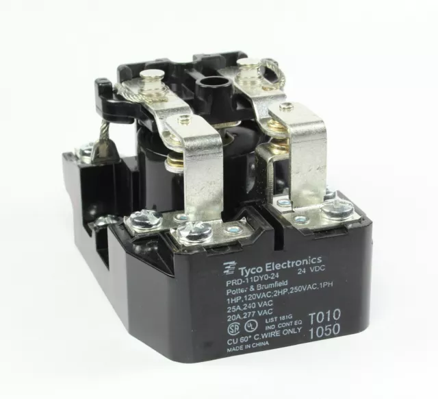 Potter & Brumfield, TYCO, PRD-11DYO-24, DPDT; Power Contactor Relay, 24VDC