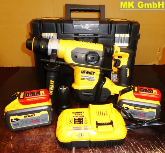 DeWALT DCH 417 X2 Akku-Kombihammer, 2x 54V-9,0Ah FlexVolt, DCH417X2 + Zubehörset