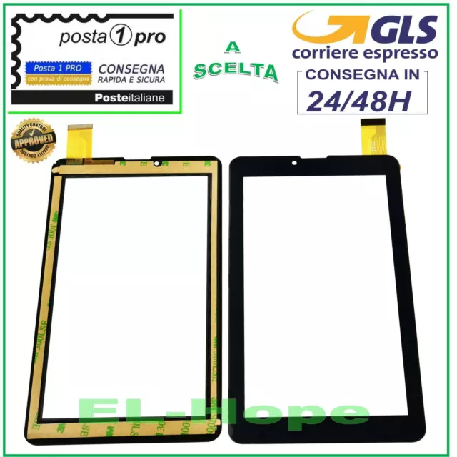 Touch Screen Vetro Master Mid7046 3G 7'' Tablet Originale Nero