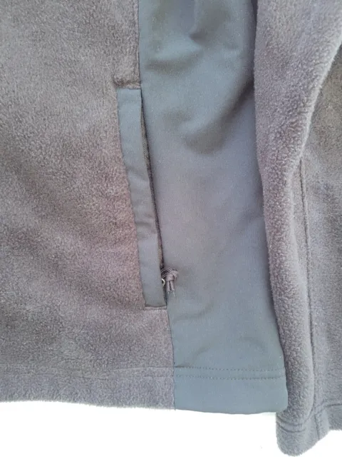 Columbia Womens Jacket L Black Fleece/Softshell with Fleece Lined Full Zip 3