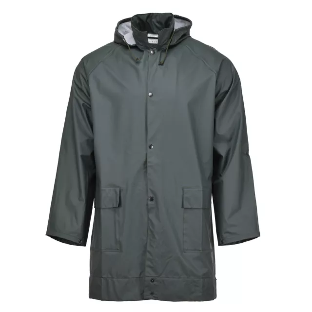 Genuine Belgian army rain jacket waterproof wet weather lightweight olive NEW