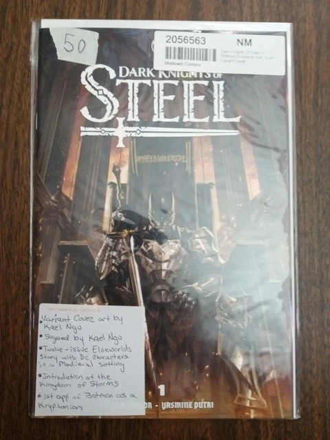 Dark Knights Of Steel #1 Signed by Kael Ngu Minimal TD Variant Cover DC