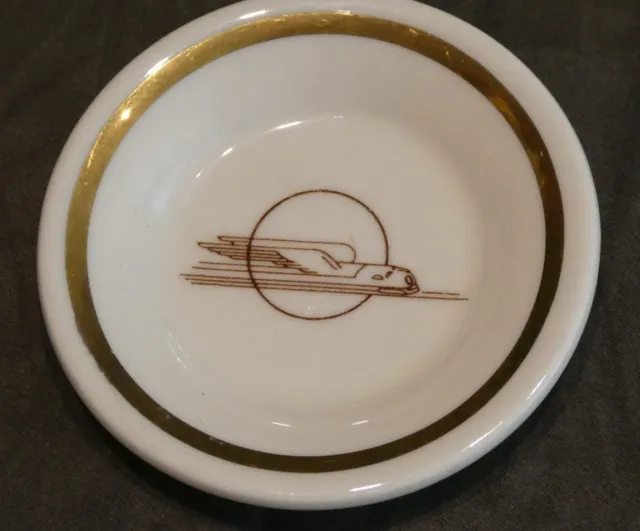 Railroad Dining China Dish Union Pacific Winged Streamliner Butterpat