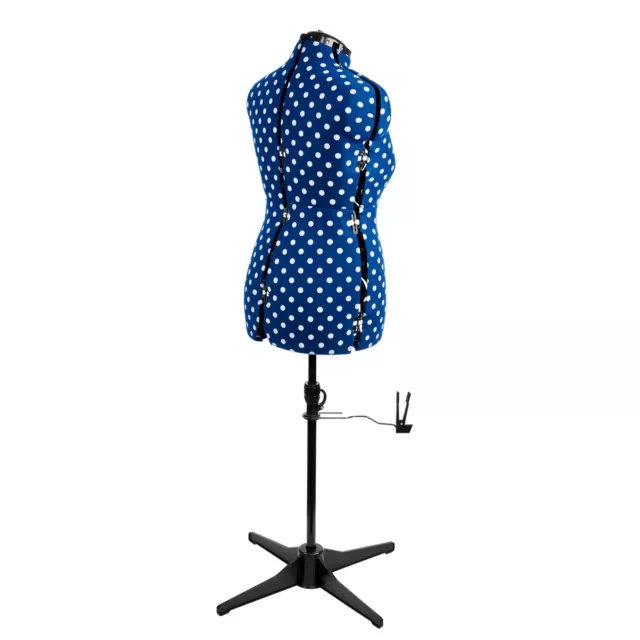 Adjustable Dressmakers Dummy, Navy Polka, Medium UK 16-20 | Sewing Online 5903A 3