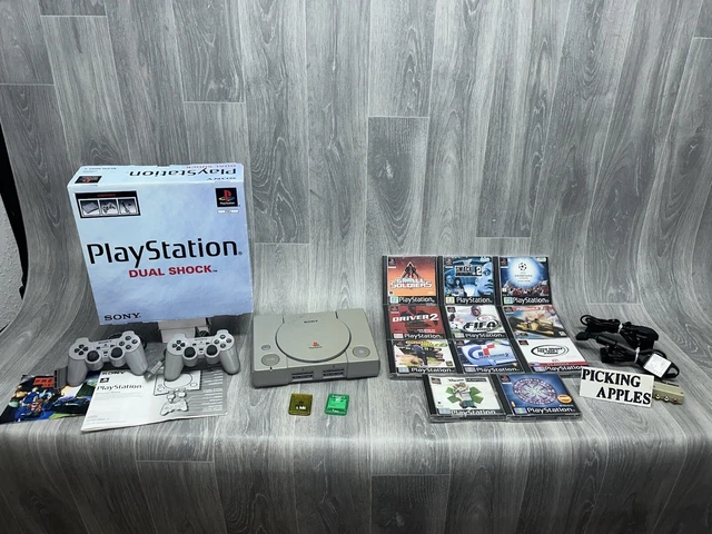 SONY PLAYSTATION PS1 Console Bundle With 11x Games & Controllers Boxed ...