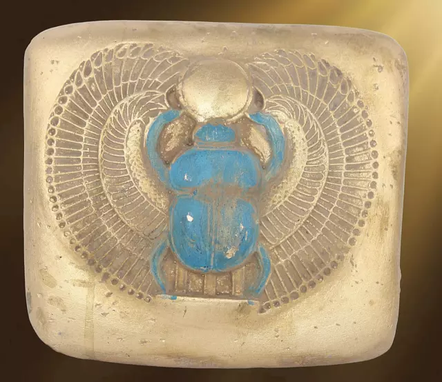 RARO ANTIGUO EGIPCIO ANTIGUO Rey Tut Sagrado Escarabajo Alado Stella Egipto...