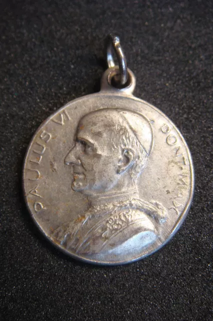 1975 Pope Paulus Vi Old Vintage Rare Religious Medal Pendant
