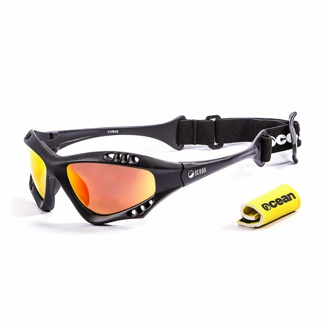 Ocean Glasses Sunglasses Australia matte black frames w/polarized revo lens NEW