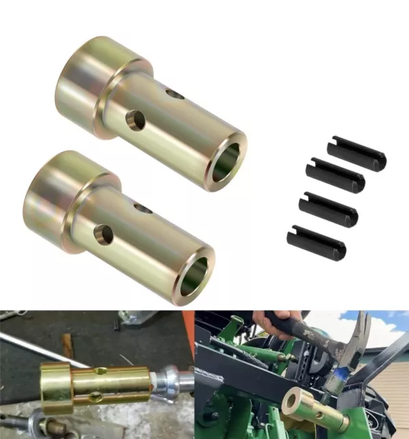 Pair of Cat 1 Quick Hitch Adapter Bushings Set for Category I 3-Point Tractors