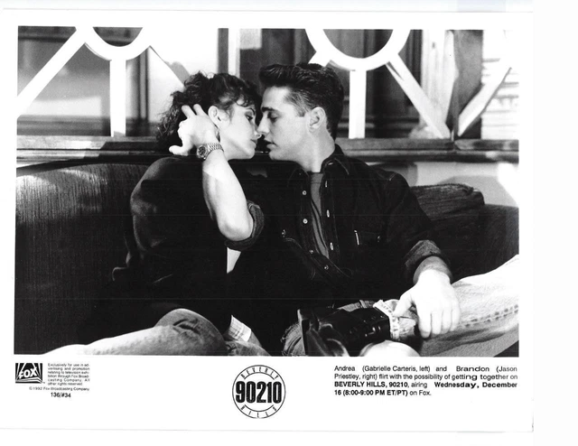 Gabrielle Carteris Jason Priestly "Beverly Hills 90210" TV Still