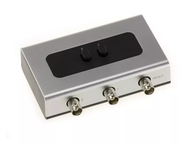 Switch BNC 2 Ports 2 entrées / 1 sortie ou 1 entrée / 2 sorties  Support 75 Ohms