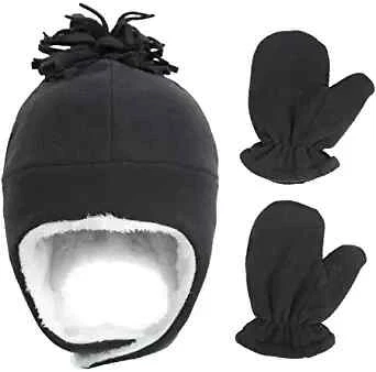 BAVST Baby Beanie Hat for Winter with Earfalp Cute Bear Kids Toddler Girls Boys