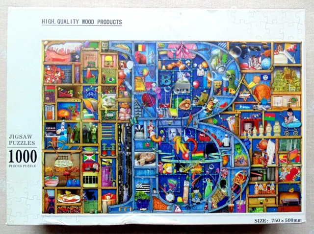 Hqw Puzzles: 'Fantasy B Art' 1000 Piece Wooden Jigsaw Puzzle + Huge Wall Poster!