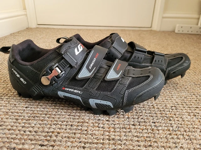 LOUIS GARNEAU HRS-80 MENS black cycling shoes  size UK 12.5